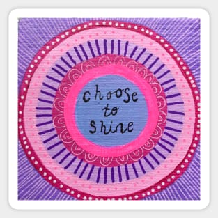 Choose to Shine Mandala Sticker